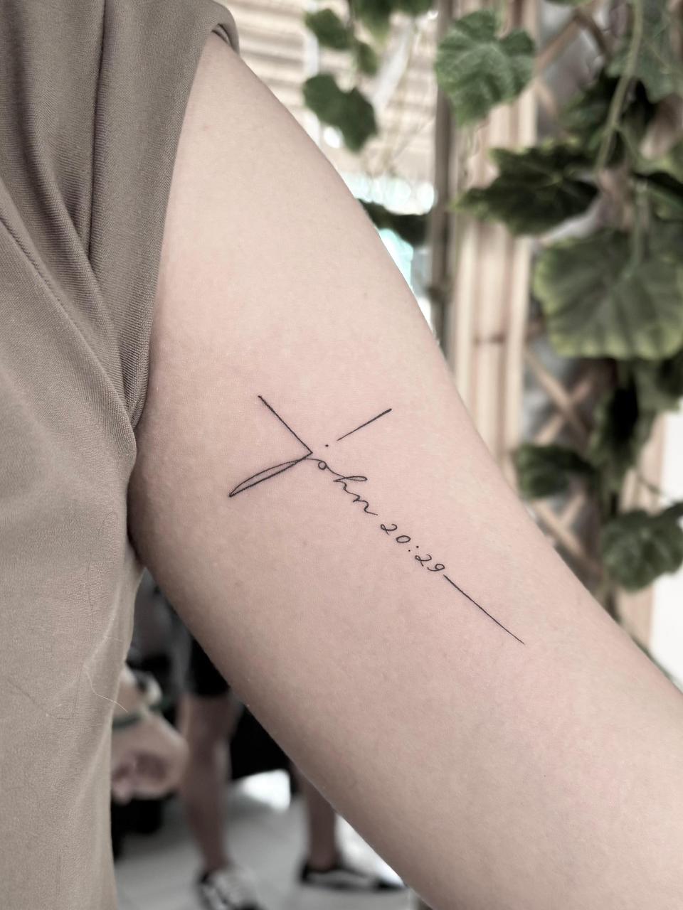 Fine line tattoo piece 20 - Tropical Ink Bali