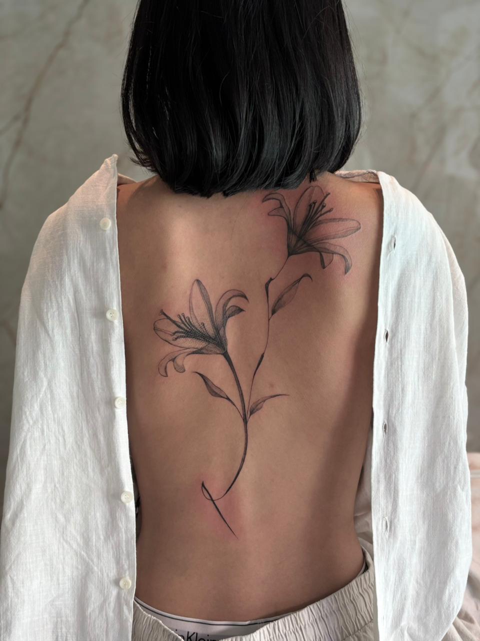 Fine line tattoo piece 25 - Tropical Ink Bali
