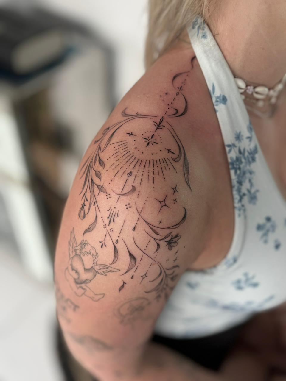 Fine line tattoo piece 29 - Tropical Ink Bali