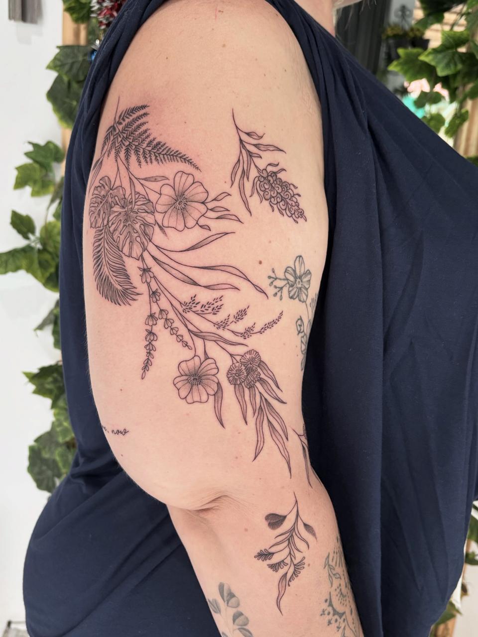 Fine line tattoo piece 32 - Tropical Ink Bali
